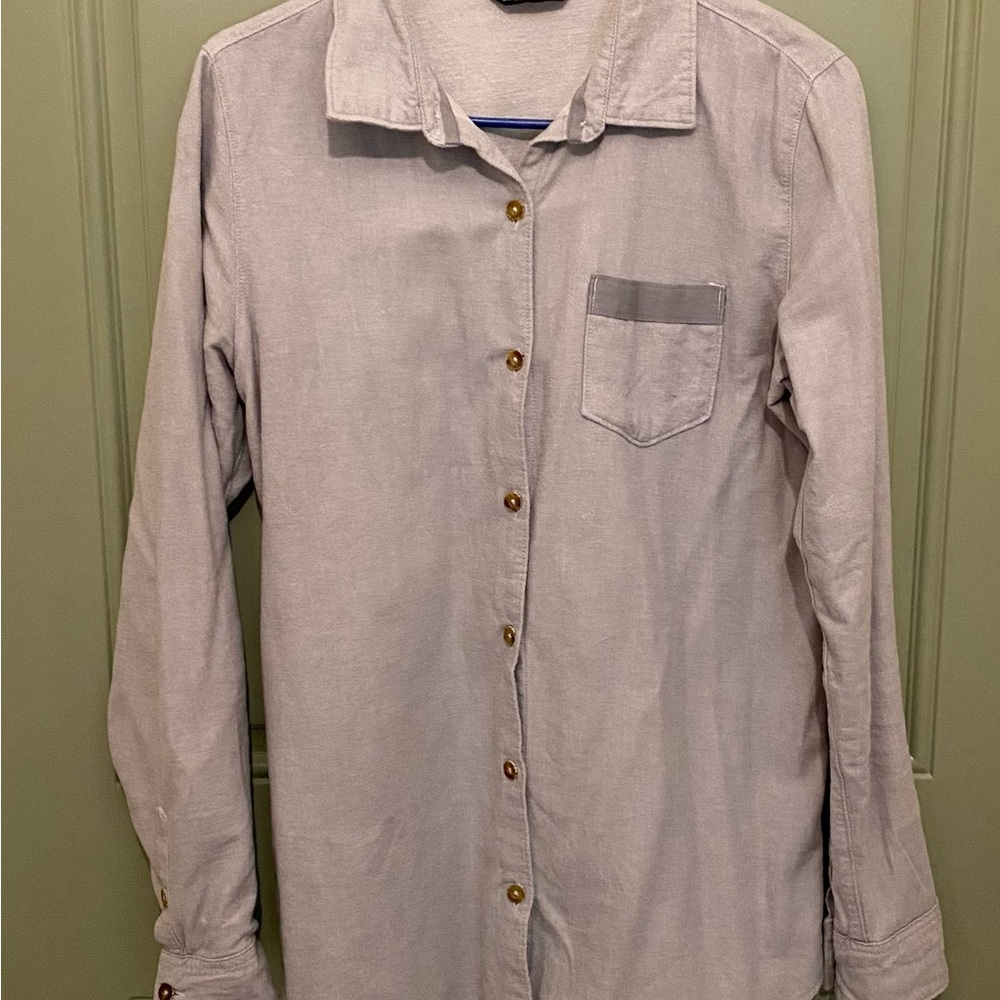 The North Face Women's Gray Button-Up Shirt